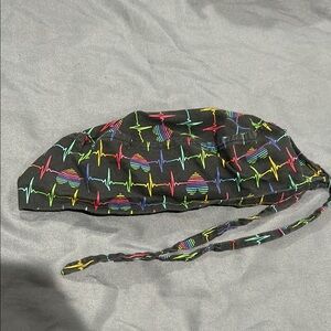Colorful Heartbeat Pattern surgical cap , bandana, head wear